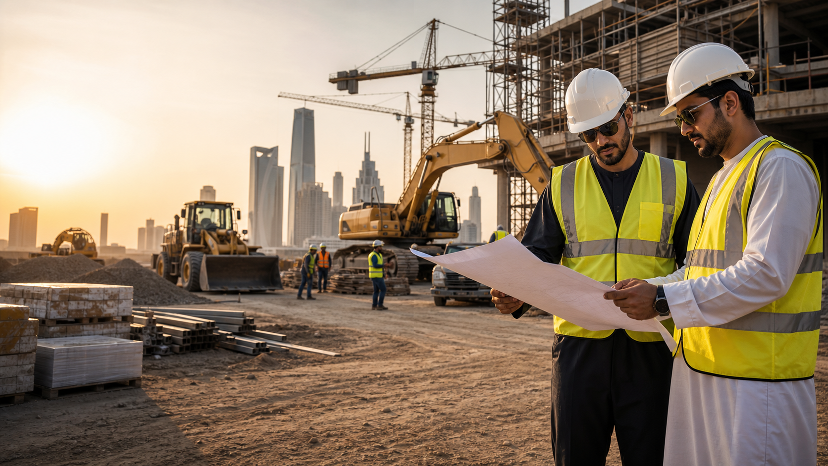 Construction operations and equipment in Saudi Arabia